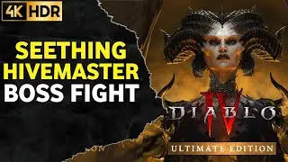 Seething Hivemaster Boss Fight DIABLO 4 Seething Hivemaster Boss Fight| Diablo 4 Boss Fight 4K
