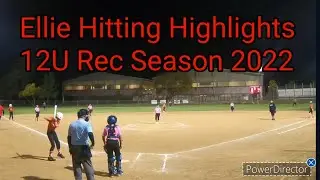 Ellie Hitting Highlights 12U Rec Softball 2022