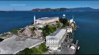Drone Footage of Alcatraz Island