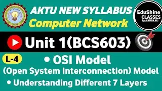 Computer Network BCS603 | OSI Model(Open System Interconnection) | 7 Layers in Computer Network|AKTU