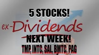 Market Up! - Ex-Dividends Next Week- Dividend Investing TMP, INTC, SAL, BMTC, PAG - Feb 5 - Feb 9