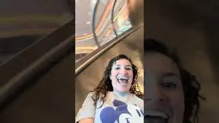 This #slide is surprisingly fast! #disneydestiny #disneycruise #disneywish #disneytreasure #oceaneer