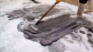 Saving a shaggy rug with burnt oil in it ~ Satisfying Rug Cleaning ASMR 