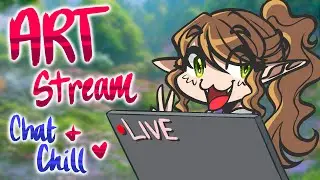 Short Commission Sesh! | Commission + KOFI Info BELOW! | Chat + Chill LIVE