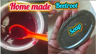 Home made beetroot soap no chemical.low cost . Good for skin ❤️❤️❤️