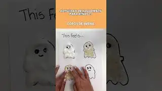 Actividades sensoriales para ni&ntilde;os de 4 a 5 a&ntilde;os | Como hacer fantasmas de papel para Halloween