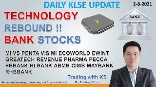 Daily KLSE Update - 2-8-2021 - TECHNOLOGY REBOUND !! BANK STOCKS - MI VS PENTA VIS MI ECOWORLD EWINT