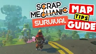 SCRAP MECHANIC Survival - How To Find Traders - Fruit Warehouse - MAP Tips - All LOCATIONs Guide