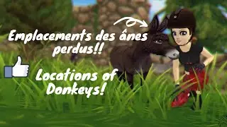 SSO-Emplacements des &acirc;nes perdus! -Locations of donkeys-