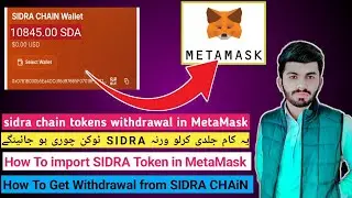 SIDRA Tokens import To MetaMask | Sidra Custom Network URL Token | SIDRA CHAIN Coins Sell Kaise Kare