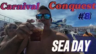 Carnival conquest #8 /  sea day / waterslide / pool day / spanish paella