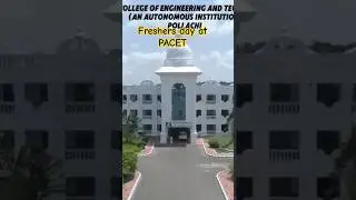 Freshers day at PACET #college #collegelife #students #pacollege #pacet #pollachi #pollachicollege
