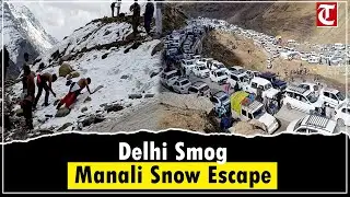 Delhi Pollution Drives Tourists to Snowy Manali, Rohtang Sees Heavy Rush