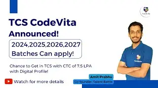 TCS Codevita Registrations are Open! 2024, 2025, 2026, 2027 Batch All Branch Students are Eligible!