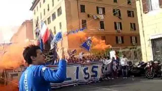 Corteo FEDELISSIMI fine partita samp-napoli 2009/2010