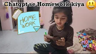 Tukku Ne ChatGPT Se Homework Kiya 🤖📚 | Funny & Cute Vlog @TukkuMeena @souravjvlogs 