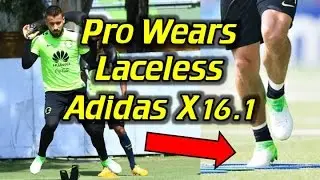 Pro Footballer Guerrero Wears Laceless Adidas X16.1 Leather - WHY?