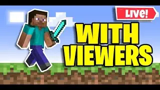 🔴 MINECRAFT WITH YOU! SKYWARS JUST BUILD HIVE CS CUSTOM GAMES WITH VIEWERS FANS SUBS