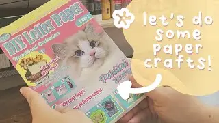 some diy paper stuff ✂️| ASMR (no talking, paper and cutting sounds)