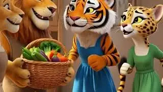 Sher Ki Kahani: Ek Pyari Family Aur Unki Shararatein | Cartoon for Children#viral #family