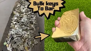 Key Casting Huge 2.7KG Alloy Bar - Trash To Treasure - ASMR Metal Melting