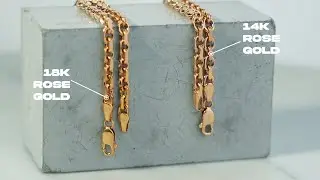 Разница между 14-каратным и 18-каратным розовым золотом
