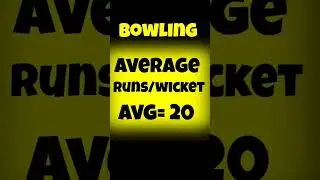 Bowling average, strike rate and economy rate