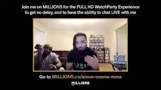 Amun Cosme. UFC WatchParty. Event streamed separately. December 16th, 2023, Only on&nbsp;MILLIONS.co