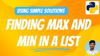 Finding The Max And Min In a List | 2 Ways #python #programming #coding
