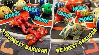 The Strongest & Weakest Bakugan In My Collection!