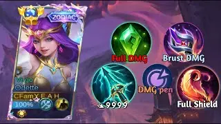 GLOBAL ODETTE UNLIMITED TRUE DAMAGE BUILD ONE SHOT 2025! | ODETTE BEST BUILD 2025💀 - ODETTE MLBB