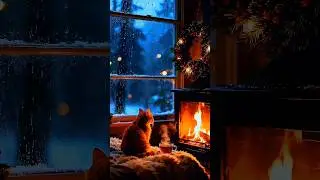 Cozy Night Ambience | Rain ASMR