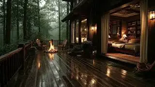ASMR Dark Screen Rainstorm – Sleep Aid Ambience