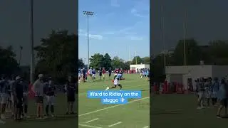 The #Titans top duo continues to work their chemistry. #tennesseetitans #camward #calvinridley #nfl
