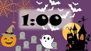 1 Minute Countdown Timer - Happy Halloween! (Includes Background Audio)