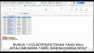 CARA MENGGUNAKAN RUMUS SUMIF,SUMIFS, COUNTIF, DSN COUNTIFS