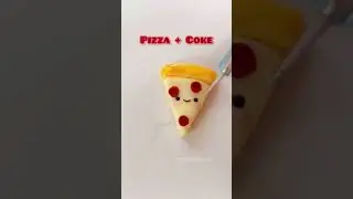 Mini Pizza and Coke friends! #kawaii #cute