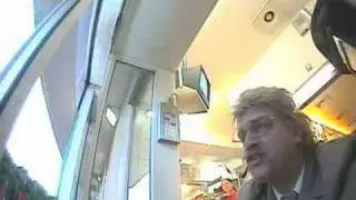 Horst Schlemmer am Drive In bei Mc Donalds