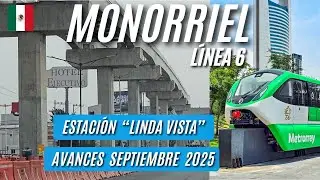 ¡Sorprendente avance de obras! Monorriel línea 6 del metro de Monterrey, estación 