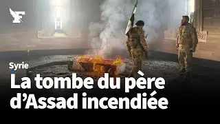 Syrie : la tombe du p&egrave;re d'Assad incendi&eacute;e dans sa ville natale