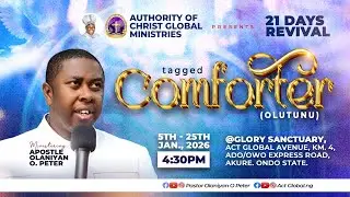 Day 16 of 21 Days Comforter Revival Fasting & Prayer Program Highlight
