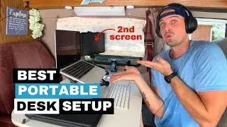Ultimate Traveling Office & Digital Nomad WORK SETUP | Portable desk setup for digital nomads