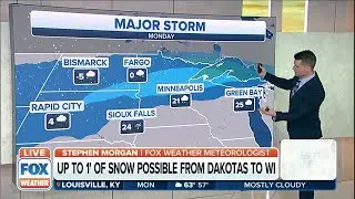 Major Winter Storm Could Produce Up To Foot Of Snow From Dakotas To Wisconsin