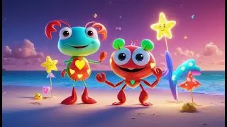 Three Little Crabs Say High and Low | Opposites Song for Kids |  Rhymes and Educational Videos