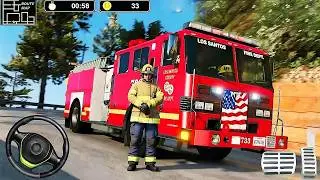 Emergency Fire Truck Driving - Real Firefighter Rescue Simulator - Android Gameplay