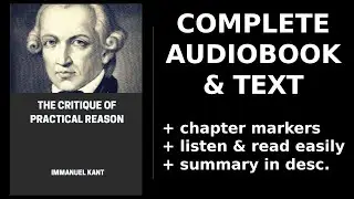The Critique of Practical Reason 📖 By Immanuel Kant. FULL Audiobook
