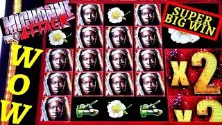 Finally ★HUGE WIN★ on The Walking Dead 2 Slot Machine | Free Games & Michonne Attack HUGE LINE HIT