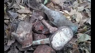 Коп по войне 2017. Немецкие позиции. | Military archeology. German relics. WW2.