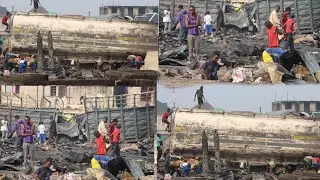 CATASTROPHE À LIMETE : UN INCENDIE DE CARBURANT Dévaste LE QUARTIER, DES FAMILLES DÉVASTÉES