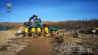 SLK-GT300 Mega Gold Washing Plant in Russia